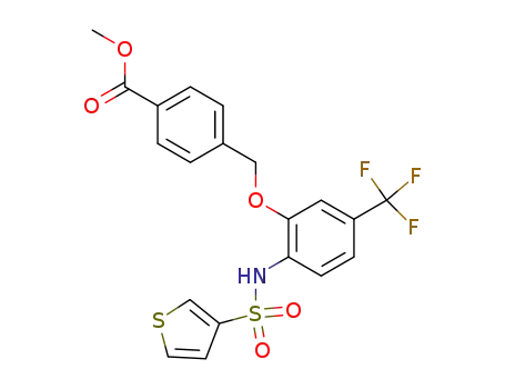 methyl 4-{[2-[(thien-3-ylsulfonyl)amino]-5-(trifluoromethyl)phenoxy]methyl}benzoate