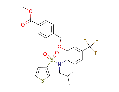 methyl 4-{[2-{isobutyl[(thien-3-yl)sulfonyl]amino}-5-(trifluoromethyl)phenoxy]methyl}benzoate