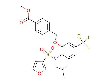 methyl 4-{[2-[(3-furylsulfonyl)(isobutyl)amino]-5-(trifluoromethyl)phenoxy]methyl}benzoate