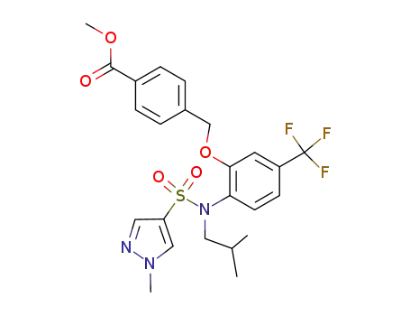 methyl 4-{[2-{isobutyl[(1-methyl-1H-pyrazol-4-yl)sulfonyl]amino}-5-(trifluoromethyl)phenoxy]methyl}benzoate