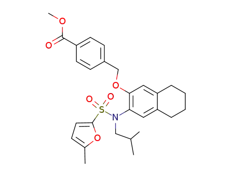 methyl 4-{[(3-{isobutyl[(5-methyl-2-furyl)sulfonyl]amino}-5,6,7,8-tetrahydronaphthalen-2-yl)oxy]methyl}benzoate