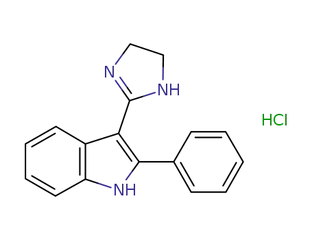 2-phenyl-3-(4,5-dihydro-1H-imidazol-2-yl)-1H-indole hydrochloride
