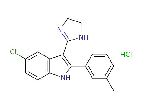 3-(4,5-dihydro-1H-imidazol-2-yl)-5-chloro-2-(3-methylphenyl)-1H-indole hydrochloride