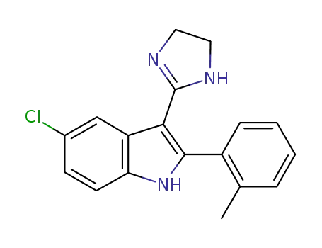 5-chloro-3-(4,5-dihydro-1H-imidazol-2-yl)-2-(2-methylphenyl)-1H-indole
