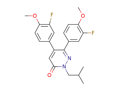 5,6-bis(3-fluoro-4-methoxyphenyl)-2-isobutyl-2H-pyridazin-3-one