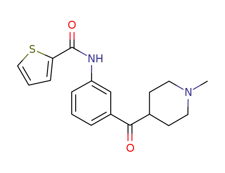 4-[3-(thien-2-ylamidyl)benzoyl]-1-methylpiperidine