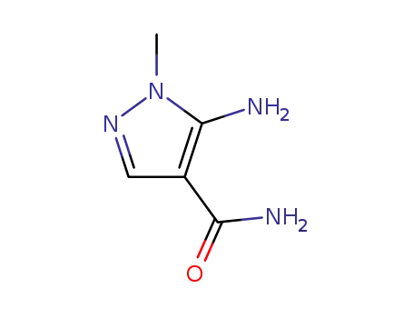 Molecular Structure of 18213-75-7 (5-Amino-1-methylpyrazole-4-carboxamide)