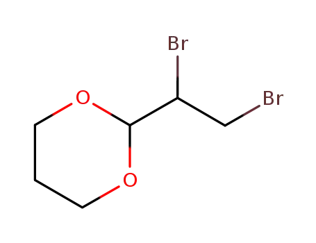 Molecular Structure of 89791-57-1 (2-(1,2-dibromoethyl)-1,3-dioxane)