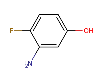 Molecular Structure of 62257-16-3 (3-Amino-4-fluorophenol)