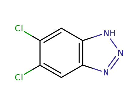 Molecular Structure of 34374-67-9 (5,6-Dichlorobenzotriazole)