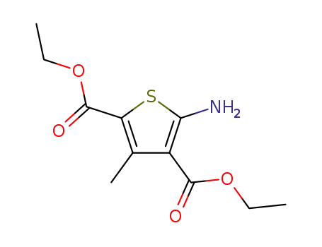 Molecular Structure of 4815-30-9 (DIETHYL 5-AMINO-3-METHYL-2,4-THIOPHENEDICARBOXYLATE)