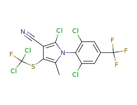 2-chloro-3-cyano-1-(2,6-dichloro-4-trifluoromethylphenyl)-4-(dichlorofluoromethylsulfenyl)-5-methylpyrrole