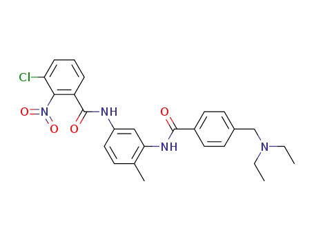N-[5-(3-chloro-2-nitrobenzamido)-2-methylphenyl]-4-diethylaminomethylbenzamide
