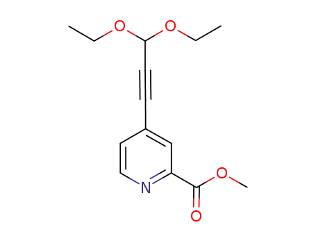 4-(3,3-Diethoxy-prop-1-ynyl)-pyridine-2-carboxylic acid methyl ester