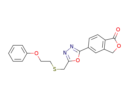 5-{2-[((2-phenoxyethyl)thio)methyl]-1,3,4-oxadiazol-5-yl}phthalide