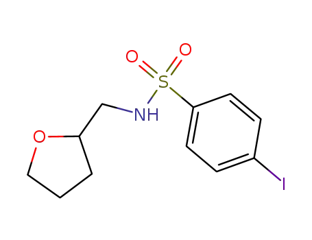Molecular Structure of 326885-27-2 (Benzenesulfonamide, 4-iodo-N-[(tetrahydro-2-furanyl)methyl]-)