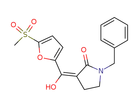1-benzyl-3-[hydroxy-(5-methanesulfonyl-furan-2-yl)-methylene]-pyrrolidin-2-one