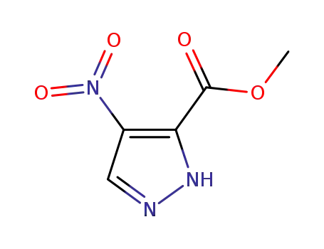 Molecular Structure of 138786-86-4 (1H-Pyrazole-3-carboxylic acid, 4-nitro-, methyl ester)