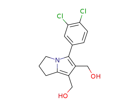 2,3-dihydro-5-(3',4'-dichlorophenyl)-6,7-bis(hydroxymethyl)-1H-pyrrolizine