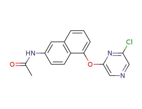 2-chloro-6-(6-acetamido-naphthyl-1-oxy)-pyrazine