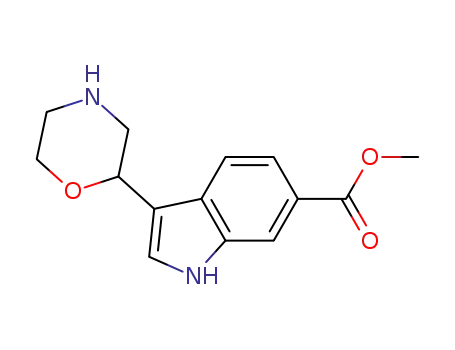 3-morpholin-2-yl-1H-indole-6-carboxylic acid methyl ester
