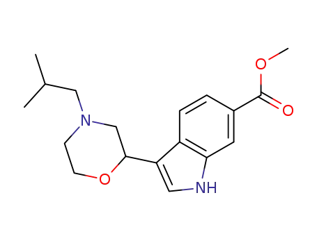3-(4-isobutyl-morpholin-2-yl)-1H-indole-6-carboxylic acid methyl ester