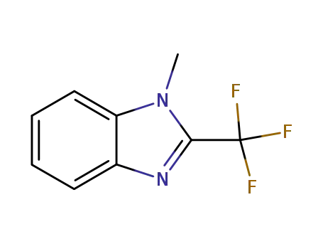 Molecular Structure of 384-46-3 (1H-Benzimidazole,1-methyl-2-(trifluoromethyl)-(9CI))