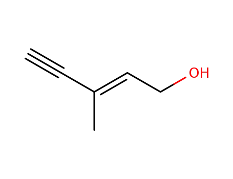 Molecular Structure of 6153-06-6 ((E)-3-Methylpent-2-en-4-yn-1-ol)