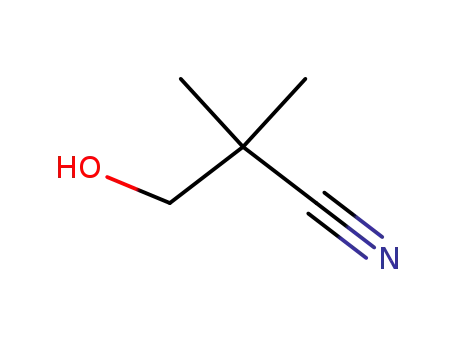 Molecular Structure of 19295-57-9 (3-hydroxy-2,2-dimethylpropanenitrile)