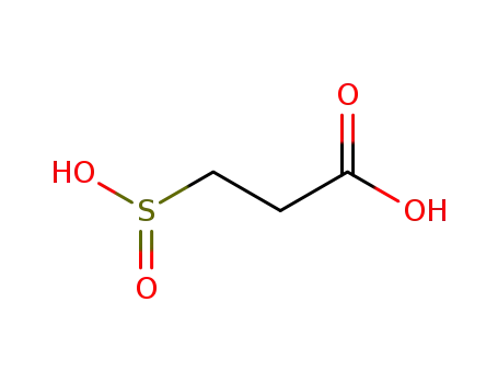 Molecular Structure of 77711-05-8 (Propanoic acid, 3-sulfino-)