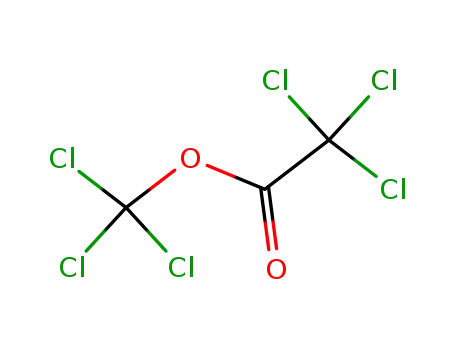 Molecular Structure of 6135-29-1 (Acetic acid, trichloro-, trichloromethyl ester)