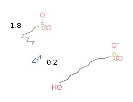 (zirconium (n-octylphosphonate)1.8 (9-hydroxynonyl-1-phosphonate)0.2)