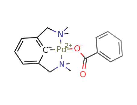 benzoato(2,6-bis(dimethylaminomethyl)phenyl-N,C,N)palladium(II)