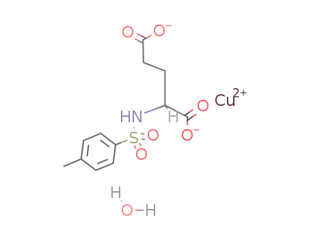 Cu(N-p-tolylsulfonyl-L-glutamate dianion)*H2O