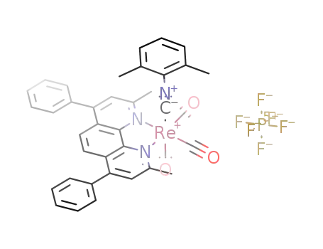 fac-[Re(CO)3(2,6-dimethylphenylisocyanide)(2,9-dimethyl-4,7-diphenyl-1,10-phenanthroline)](PF6)