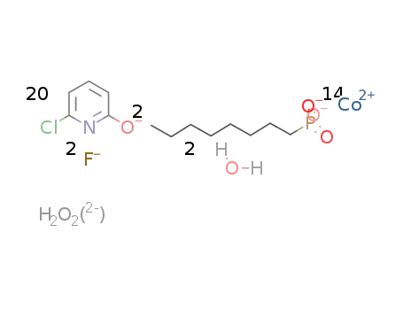 [Co14(OH)2F2(6-chloro-2-hydroxypyridine(1-))20(O3P-n-octyl)2(H2O)2]