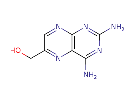 Molecular Structure of 945-24-4 (2,4-DIAMINO-6-(HYDROXYMETHYL)PTERIDINE)