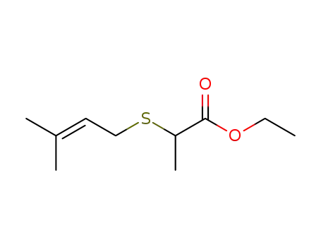 α-Carbethoxyethyl 3-Methyl-2-butenylsulfid