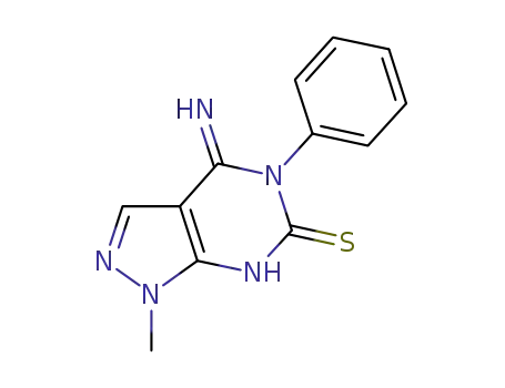 4-imino-1-methyl-5-phenyl-4,5,6,7-tetrahydro-1H-pyrazolo[3,4-d]pyrimidine-6-thione