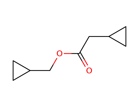 Molecular Structure of 61919-47-9 (Cyclopropaneacetic acid, cyclopropylmethyl ester)