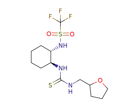 1,1,1-trifluoro-N-((1S,2S)-2-(3-((tetrahydrofuran-2-yl)methyl)thioureido)cyclohexyl)methanesulfonamide