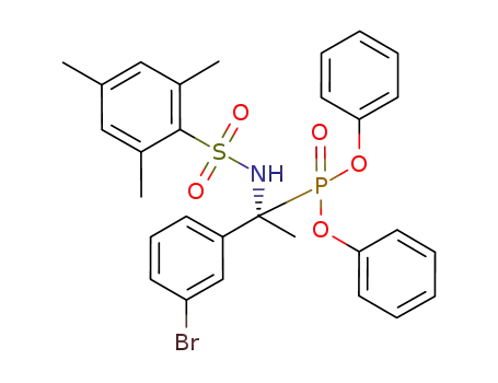 diphenyl 1-(2,4,6-trimethylphenylsulfonylamino)-1-(m-bromophenyl)ethylphosphonate