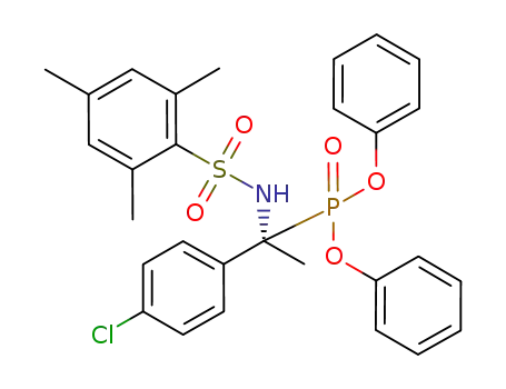 diphenyl 1-(2,4,6-trimethylphenylsulfonylamino)-1-(p-chlorophenyl)ethylphosphonate