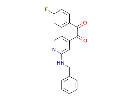 1-(2-(benzylamino)pyridin-4-yl)-2-(4-fluorophenyl)ethan-1,2-dione