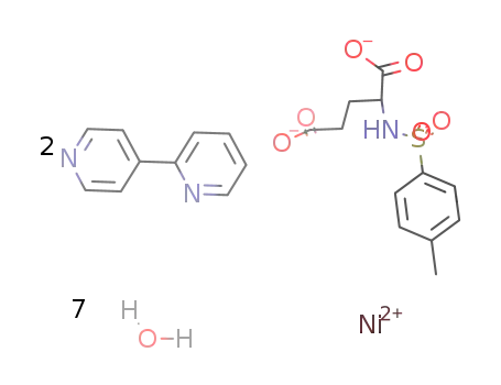 Ni((+)-N-p-tolylsulfonylglutamate)(2,4'-bipyridine)2(H2O)2](n)*5nH2O