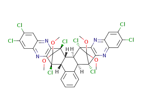 (1α,2α,3β,4β,19β,20β,23α,24α)-6,13,26,33-tetraaza-1,9,10,4,15,24,29,30-octachloro-35,35,36,36-tetramethoxydecacyclo[22.10.1(14,15).0(2,23).0(3,16).0(5,14).0(7,12).0(17,22).0(25,34).0(27,32)]hexatriacontane-5(14),6,8,10,12,17(22),18,20,25(34),26,28,30,21-tridecaene