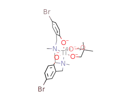 [N,N'-dimethyl-N,N'-bis(2-oxido-5-bromobenzyl)ethylenediamine](2,2-dimethyl-3-oxidopropanoato)titanium(IV)