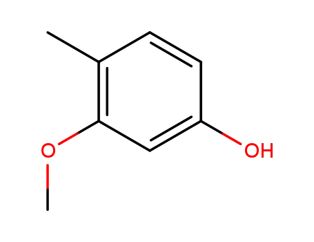Molecular Structure of 19217-50-6 (3-Methoxy-4-methylphenol)