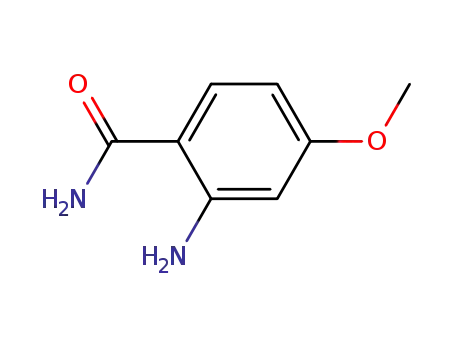 Molecular Structure of 38487-91-1 (2-Amino-4-methoxybenzamide)