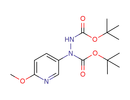 di-tert-butyl 1-(6-methoxypyridin-3-yl)hydrazine-1,2-dicarboxylate